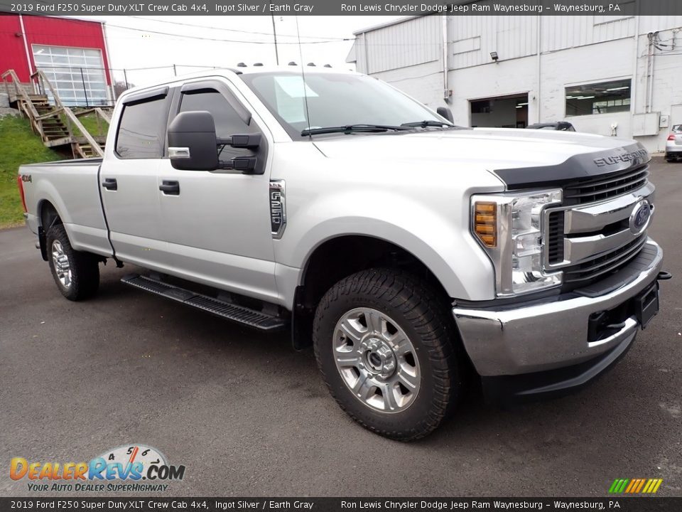 2019 Ford F250 Super Duty XLT Crew Cab 4x4 Ingot Silver / Earth Gray Photo #4