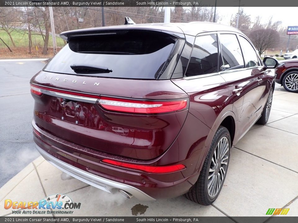 2021 Lincoln Corsair Standard AWD Burgundy Velvet / Sandstone Photo #6