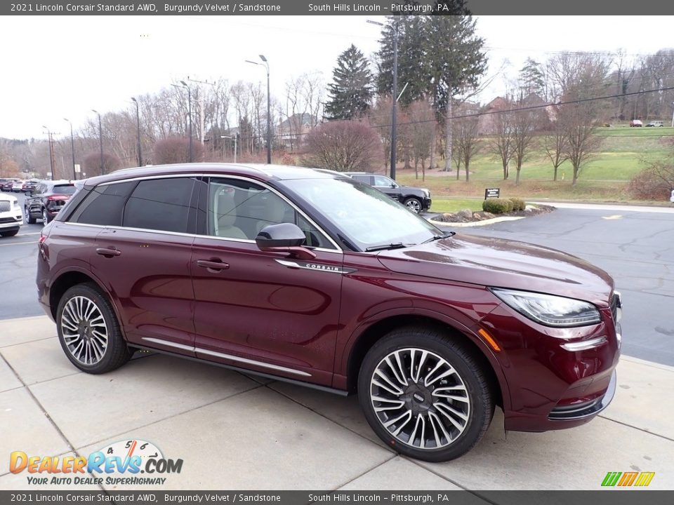 2021 Lincoln Corsair Standard AWD Burgundy Velvet / Sandstone Photo #7