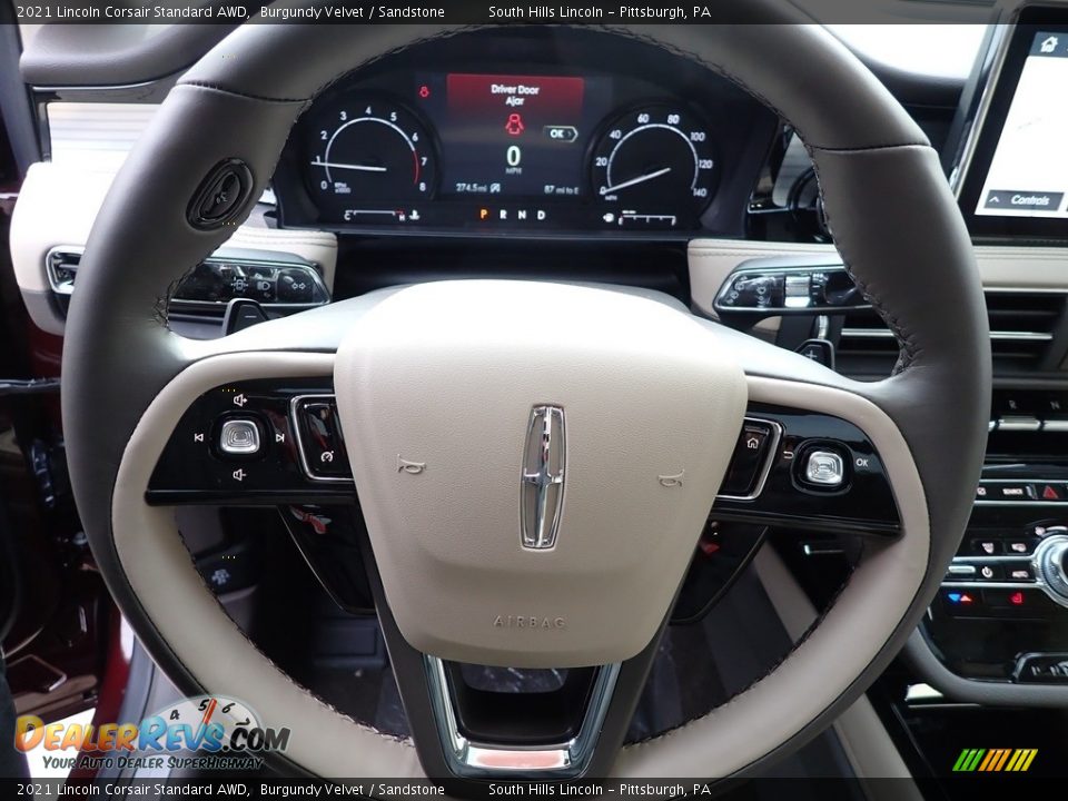 2021 Lincoln Corsair Standard AWD Burgundy Velvet / Sandstone Photo #20