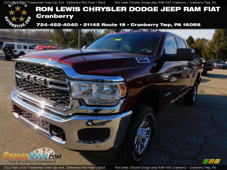 2022 Ram 2500 Tradesman Crew Cab 4x4 Delmonico Red Pearl / Black Photo #1