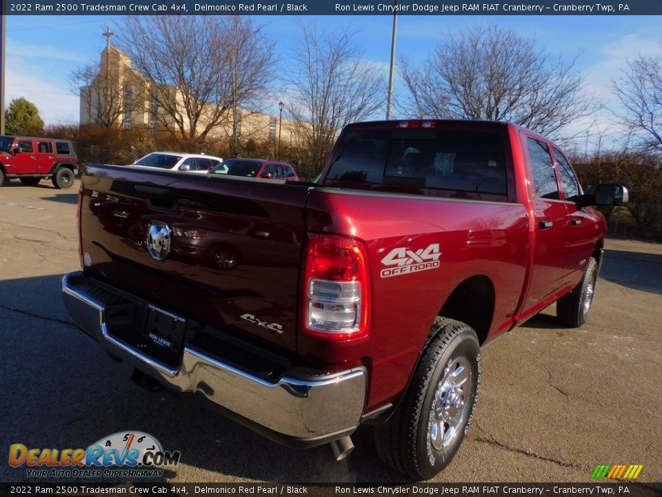 2022 Ram 2500 Tradesman Crew Cab 4x4 Delmonico Red Pearl / Black Photo #5