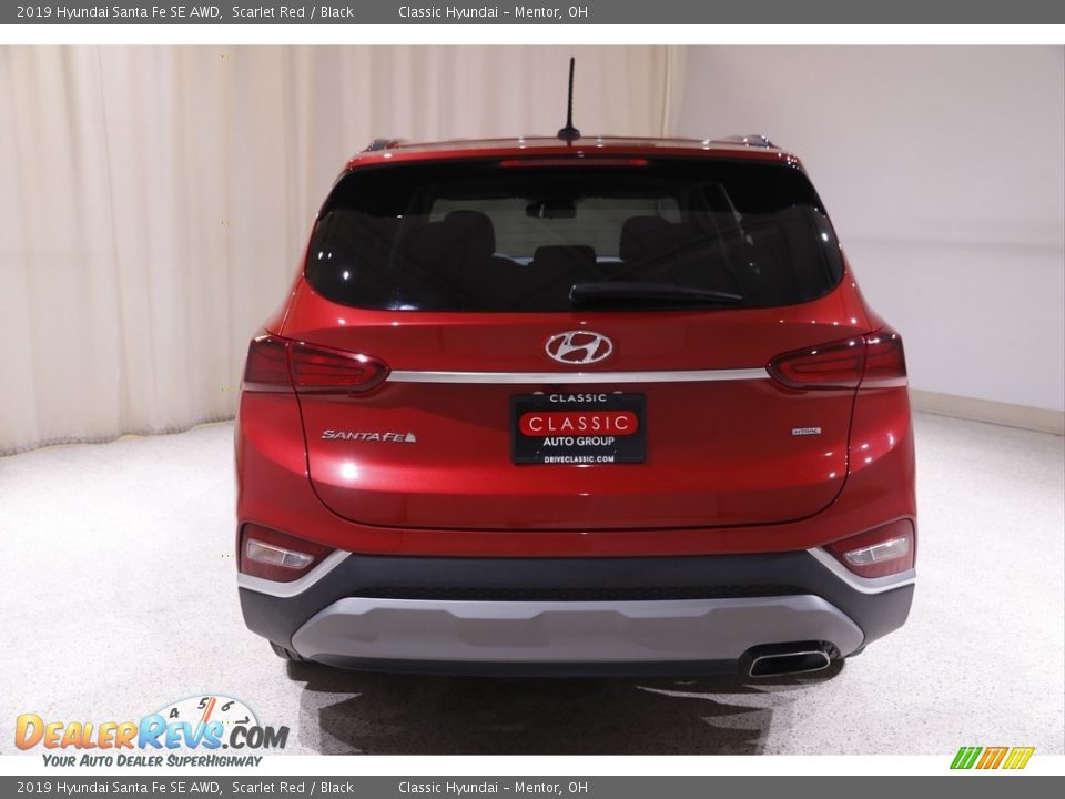 2019 Hyundai Santa Fe SE AWD Scarlet Red / Black Photo #17