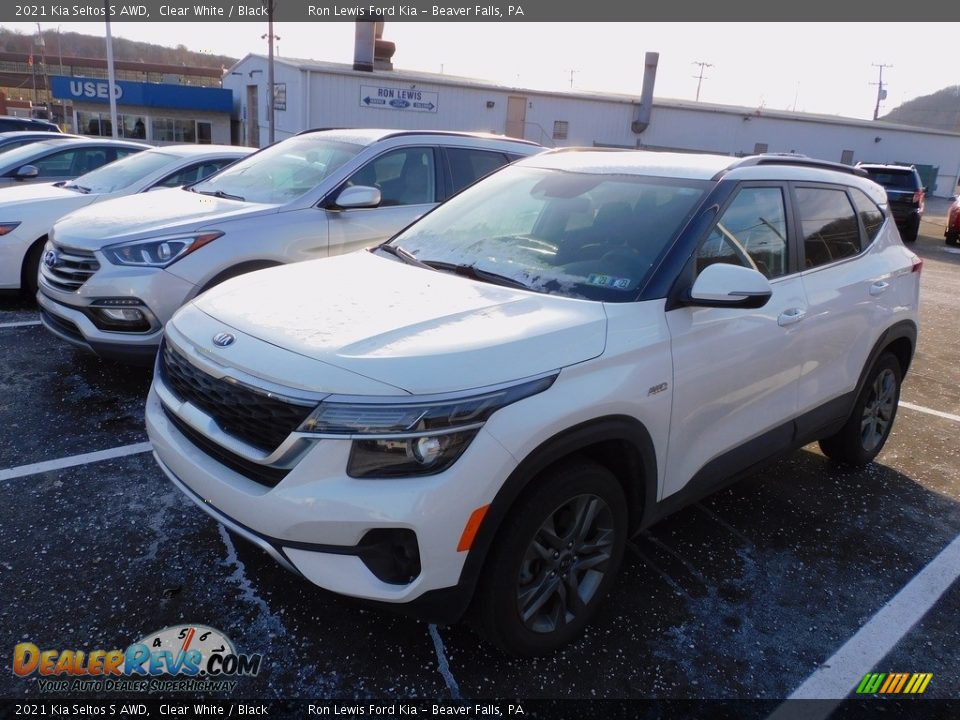 2021 Kia Seltos S AWD Clear White / Black Photo #4