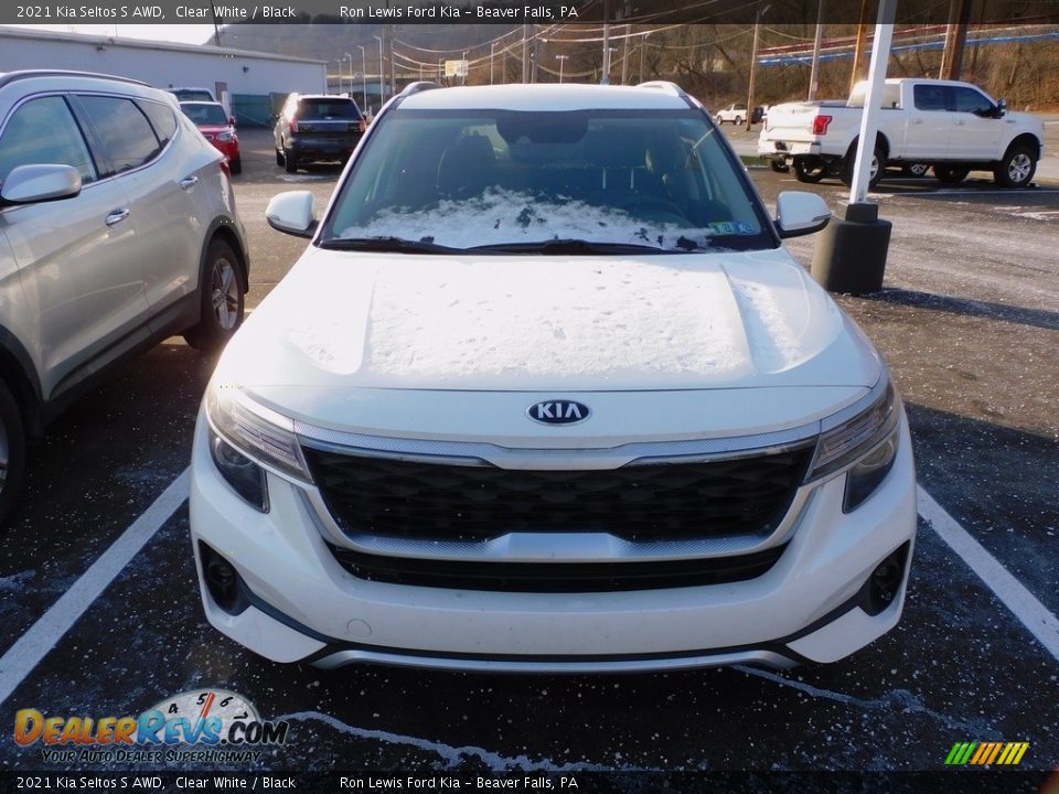 2021 Kia Seltos S AWD Clear White / Black Photo #5
