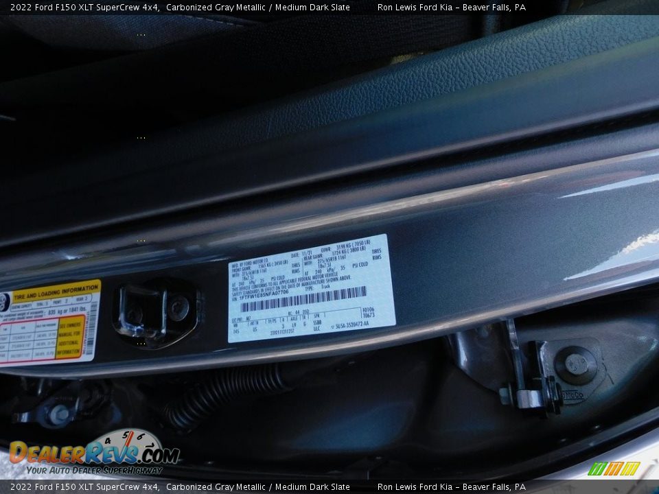 2022 Ford F150 XLT SuperCrew 4x4 Carbonized Gray Metallic / Medium Dark Slate Photo #20