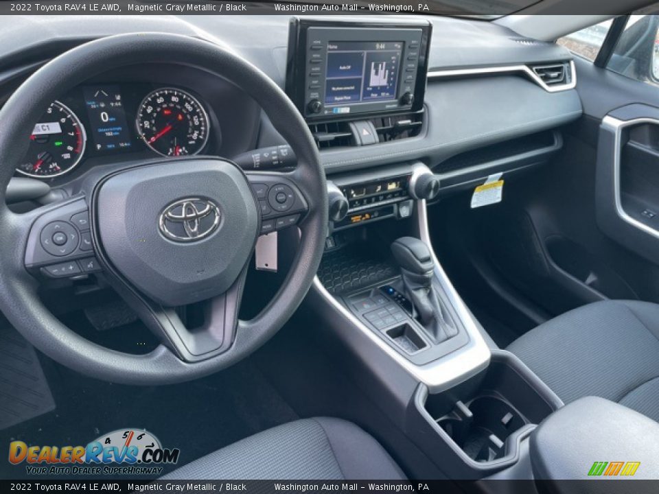 Black Interior - 2022 Toyota RAV4 LE AWD Photo #3