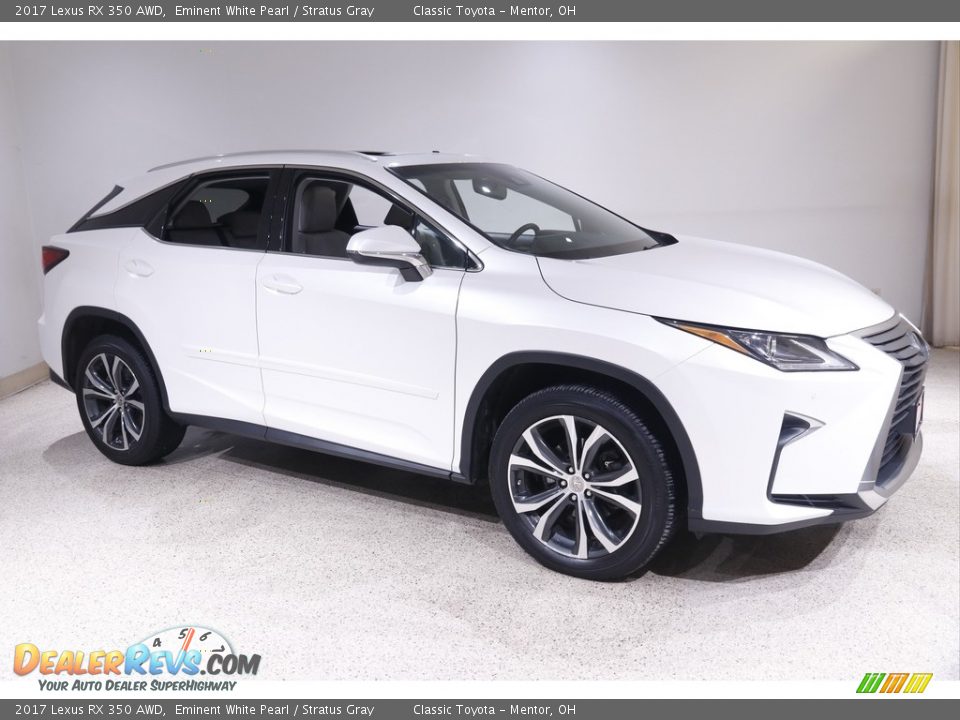 2017 Lexus RX 350 AWD Eminent White Pearl / Stratus Gray Photo #1