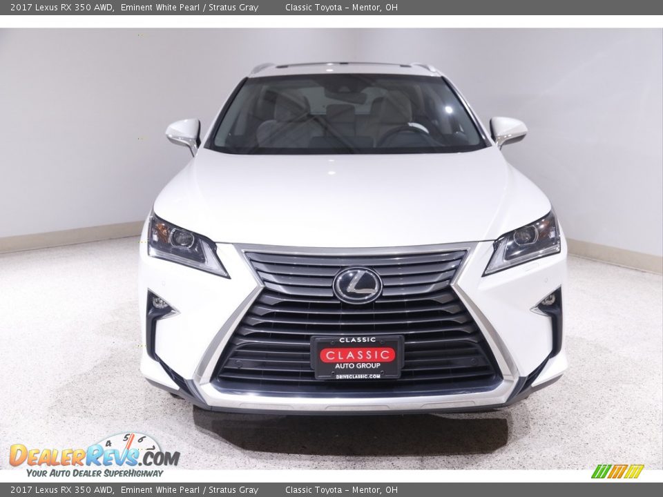 2017 Lexus RX 350 AWD Eminent White Pearl / Stratus Gray Photo #2