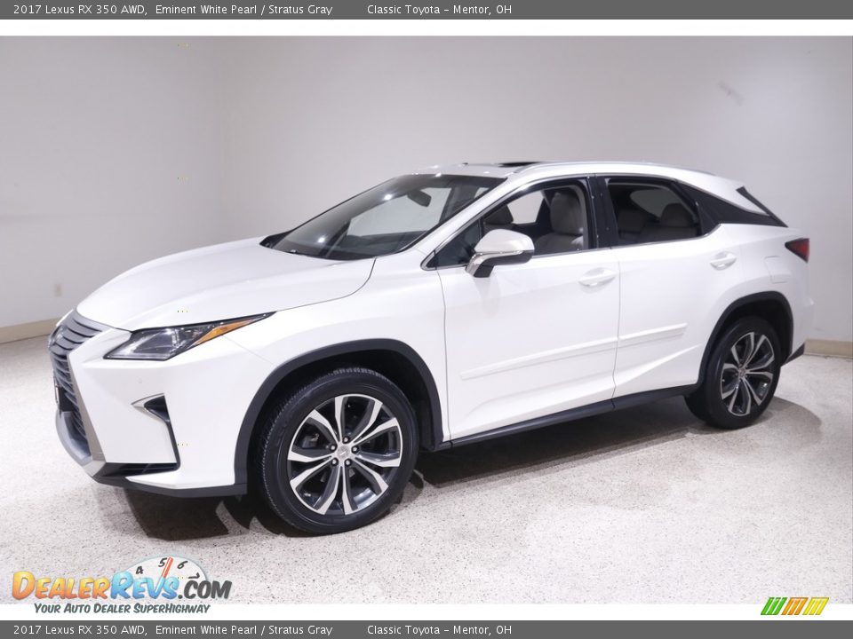 2017 Lexus RX 350 AWD Eminent White Pearl / Stratus Gray Photo #3