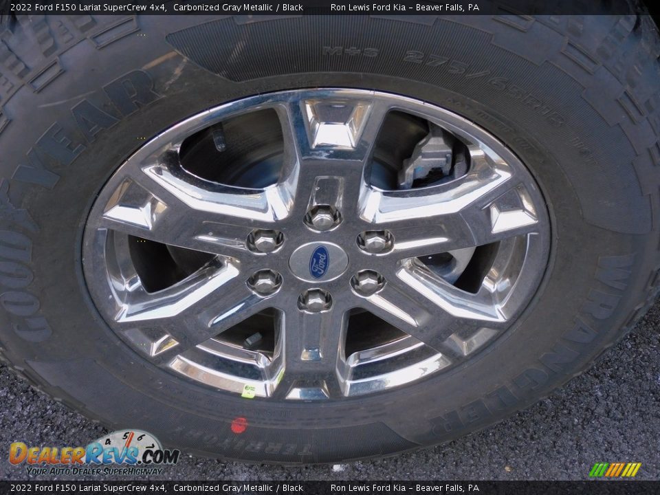 2022 Ford F150 Lariat SuperCrew 4x4 Carbonized Gray Metallic / Black Photo #10