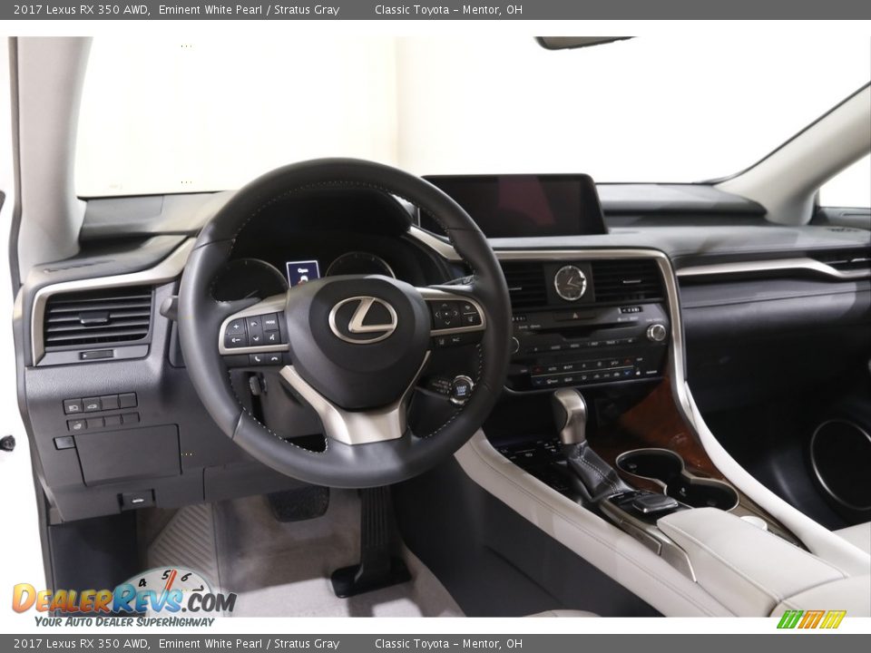 2017 Lexus RX 350 AWD Eminent White Pearl / Stratus Gray Photo #6
