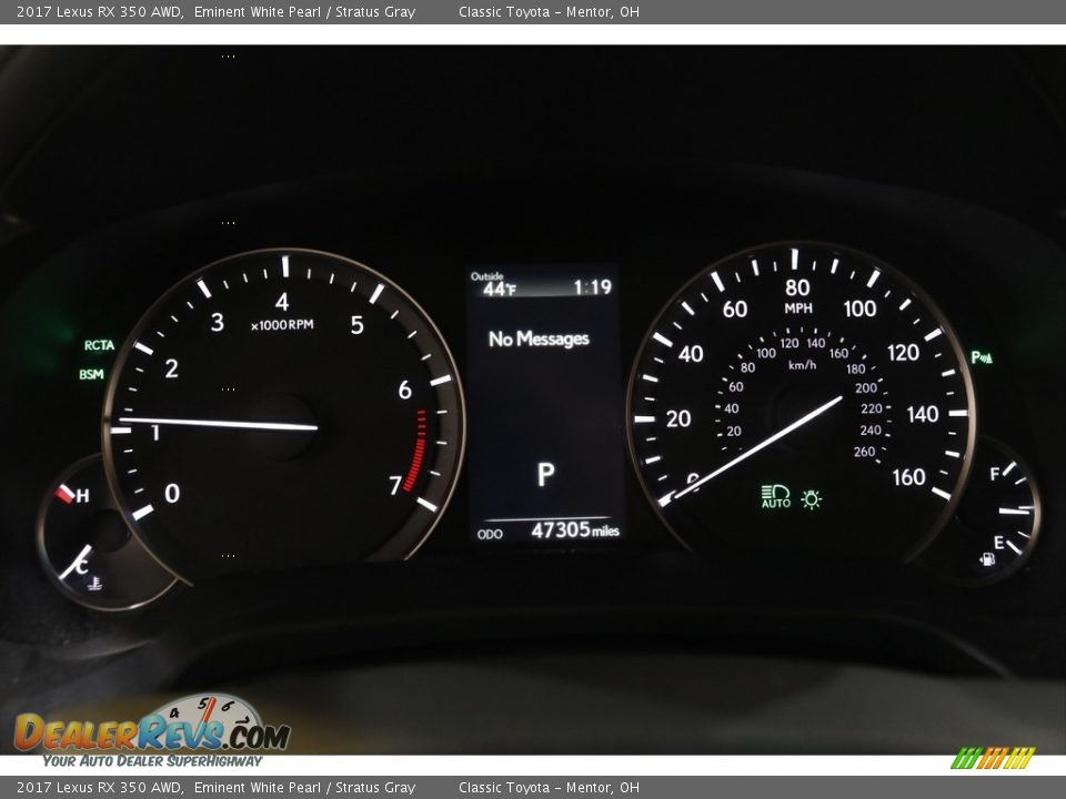 2017 Lexus RX 350 AWD Eminent White Pearl / Stratus Gray Photo #8