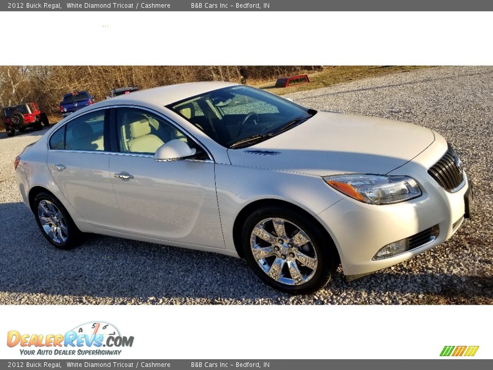 2012 Buick Regal White Diamond Tricoat / Cashmere Photo #26