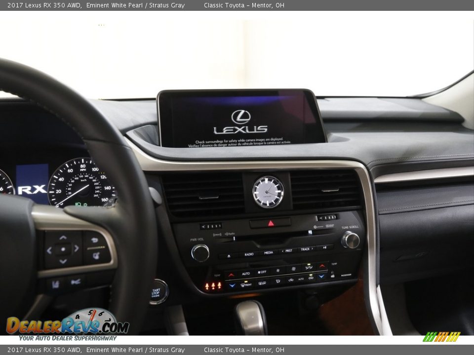 2017 Lexus RX 350 AWD Eminent White Pearl / Stratus Gray Photo #9