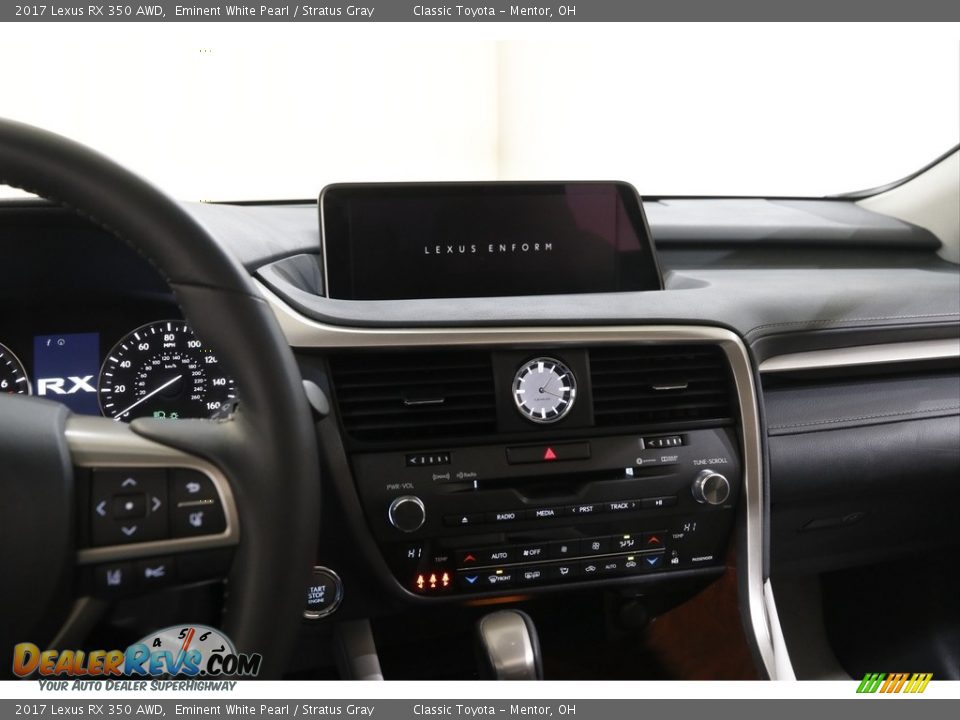 2017 Lexus RX 350 AWD Eminent White Pearl / Stratus Gray Photo #10