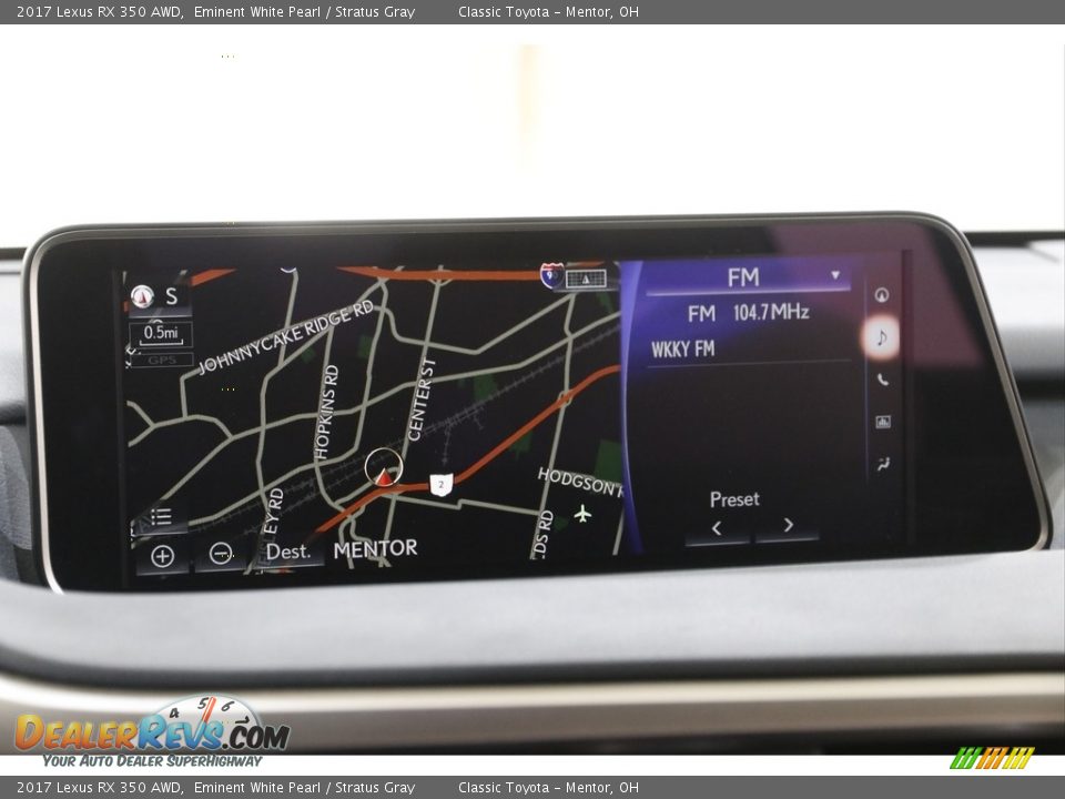 2017 Lexus RX 350 AWD Eminent White Pearl / Stratus Gray Photo #11
