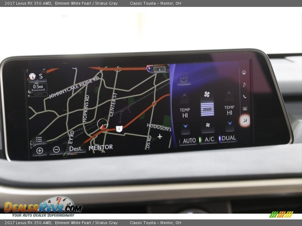 2017 Lexus RX 350 AWD Eminent White Pearl / Stratus Gray Photo #14