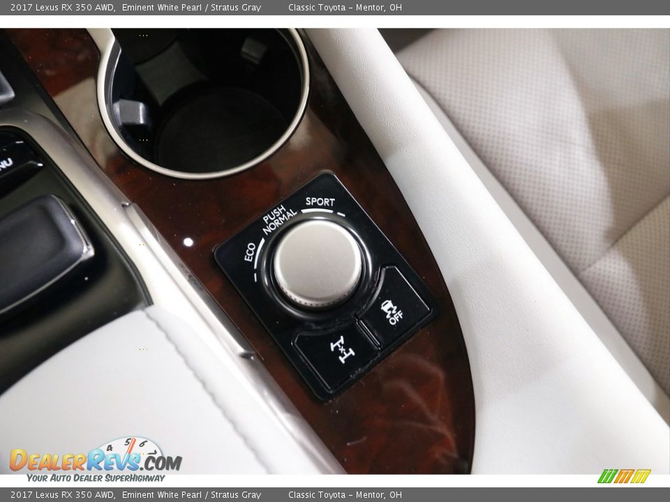 2017 Lexus RX 350 AWD Eminent White Pearl / Stratus Gray Photo #16