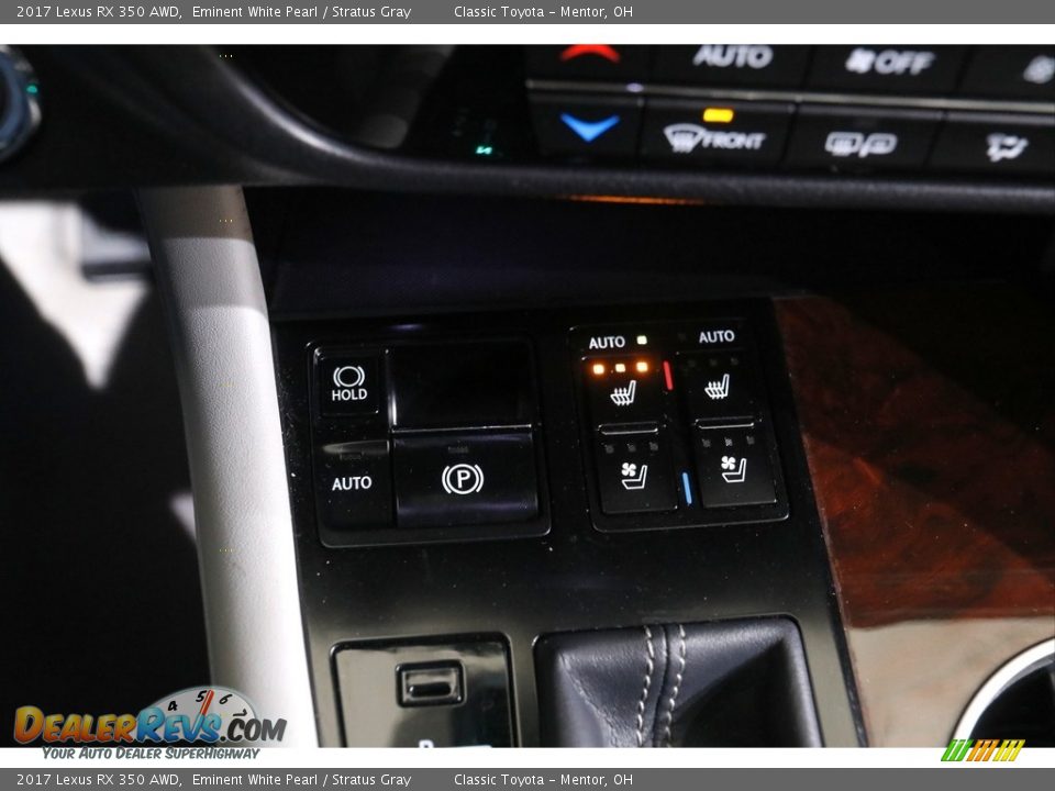 2017 Lexus RX 350 AWD Eminent White Pearl / Stratus Gray Photo #17