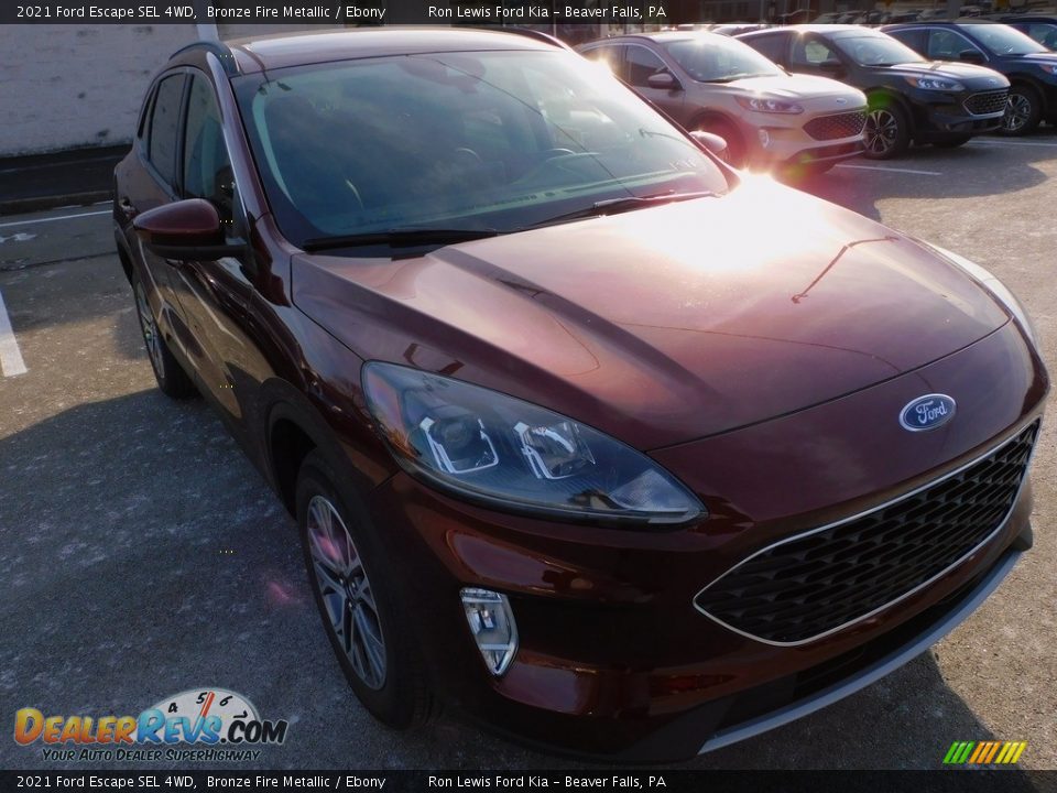 2021 Ford Escape SEL 4WD Bronze Fire Metallic / Ebony Photo #9