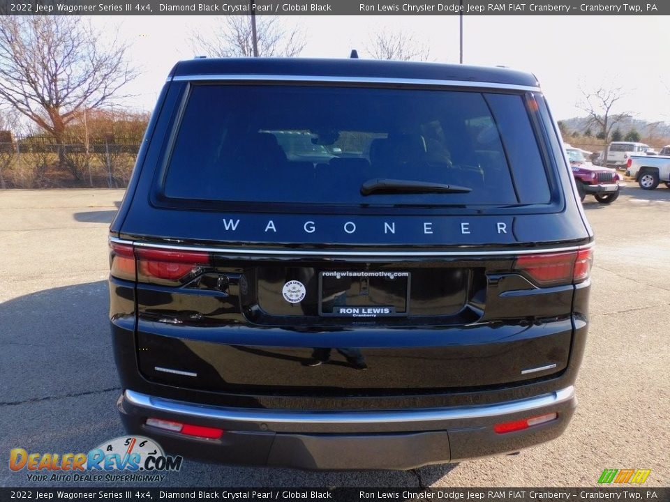 2022 Jeep Wagoneer Series III 4x4 Diamond Black Crystal Pearl / Global Black Photo #6