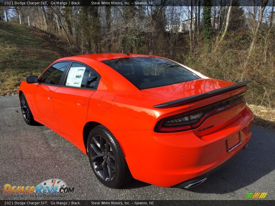 2021 Dodge Charger SXT Go Mango / Black Photo #8