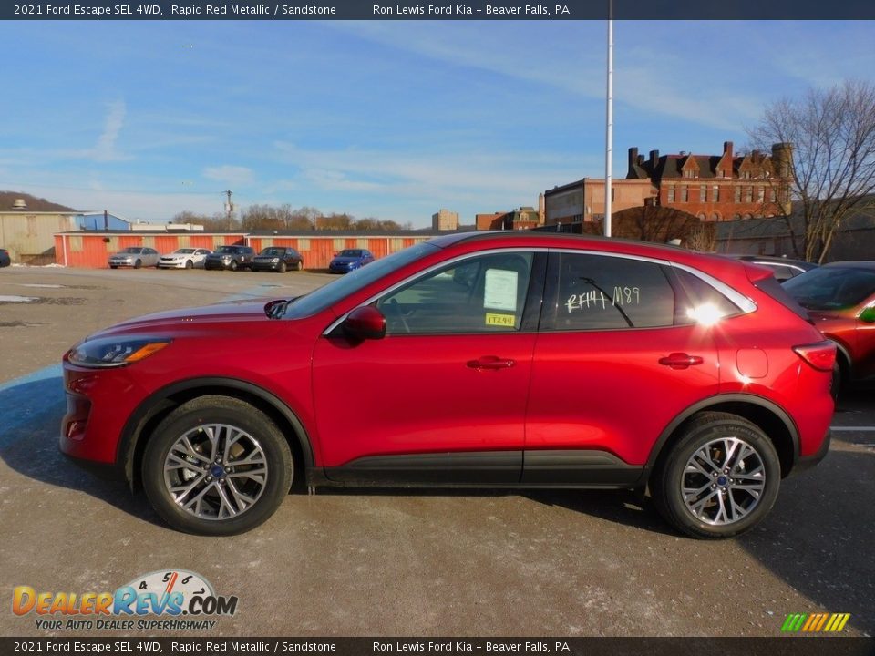 Rapid Red Metallic 2021 Ford Escape SEL 4WD Photo #6