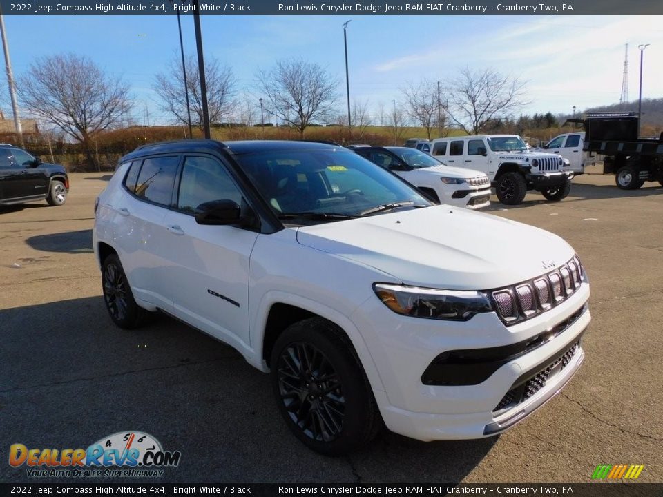 2022 Jeep Compass High Altitude 4x4 Bright White / Black Photo #3