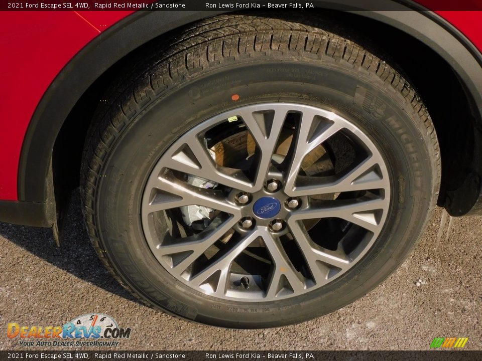 2021 Ford Escape SEL 4WD Rapid Red Metallic / Sandstone Photo #10