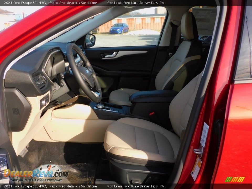 2021 Ford Escape SEL 4WD Rapid Red Metallic / Sandstone Photo #11