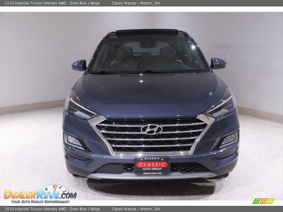 2019 Hyundai Tucson Ultimate AWD Dusk Blue / Beige Photo #2