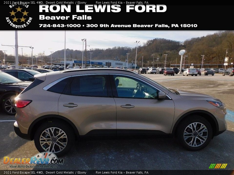 2021 Ford Escape SEL 4WD Desert Gold Metallic / Ebony Photo #1