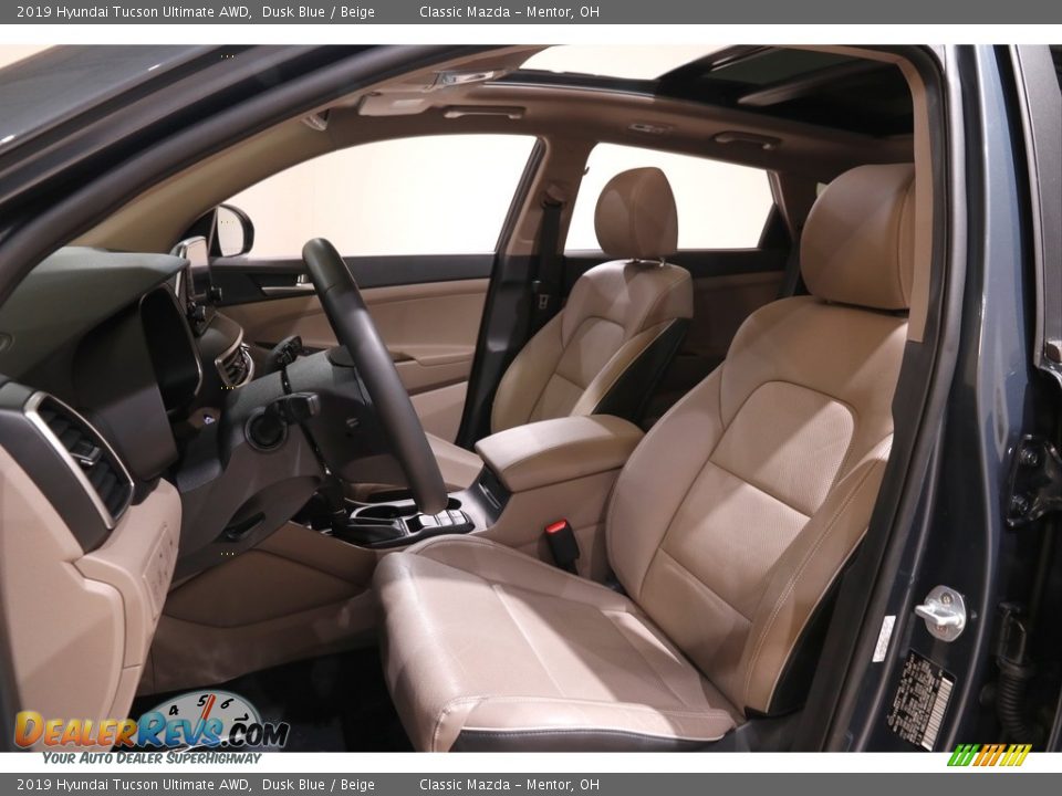 2019 Hyundai Tucson Ultimate AWD Dusk Blue / Beige Photo #5