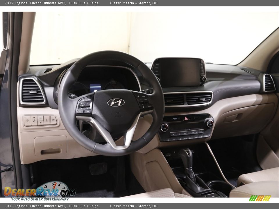 2019 Hyundai Tucson Ultimate AWD Dusk Blue / Beige Photo #6