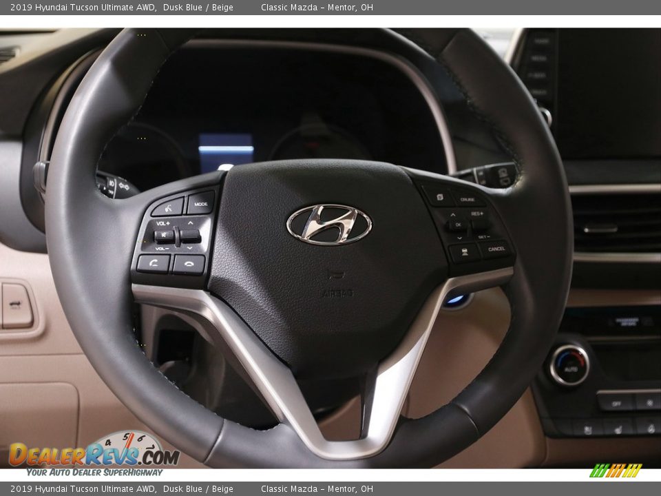 2019 Hyundai Tucson Ultimate AWD Dusk Blue / Beige Photo #7