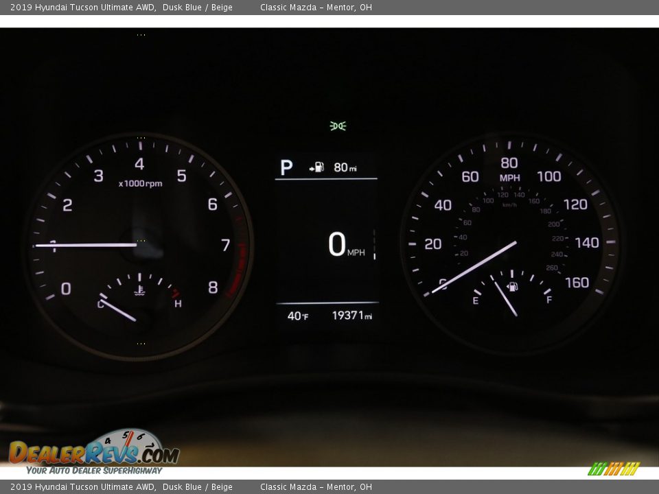 2019 Hyundai Tucson Ultimate AWD Dusk Blue / Beige Photo #8