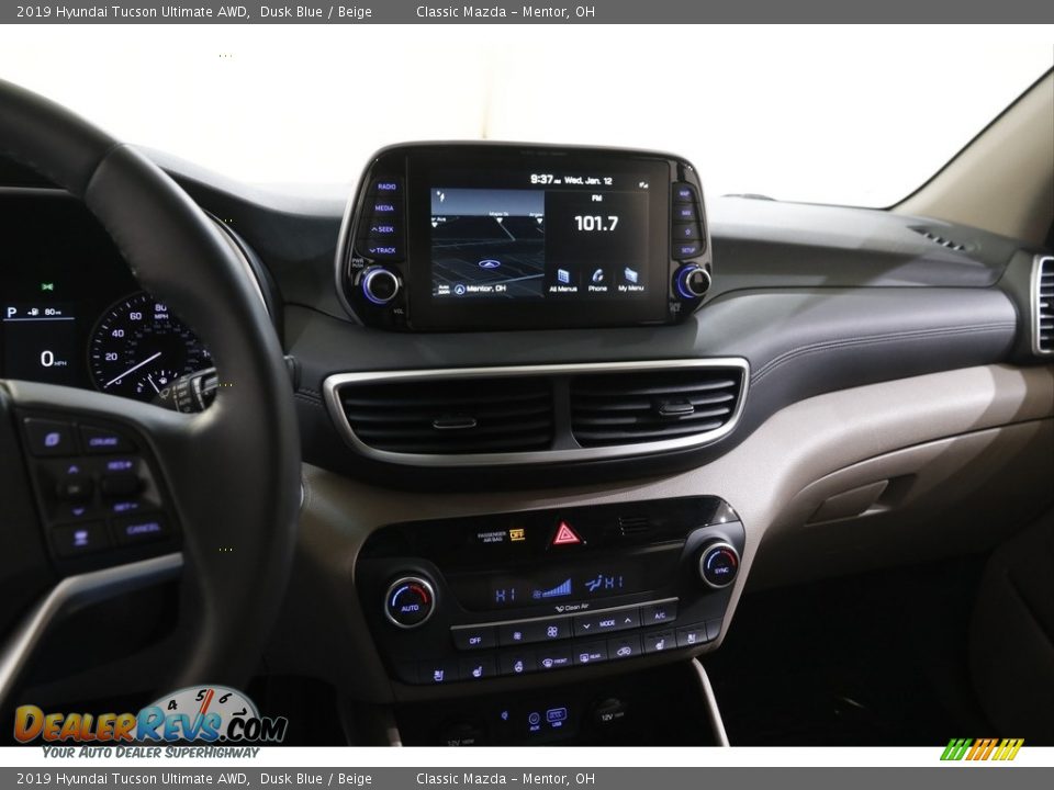 2019 Hyundai Tucson Ultimate AWD Dusk Blue / Beige Photo #9