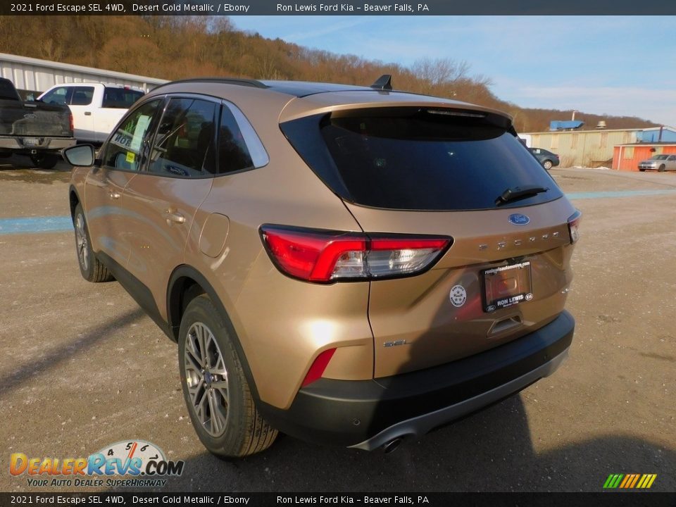 2021 Ford Escape SEL 4WD Desert Gold Metallic / Ebony Photo #5