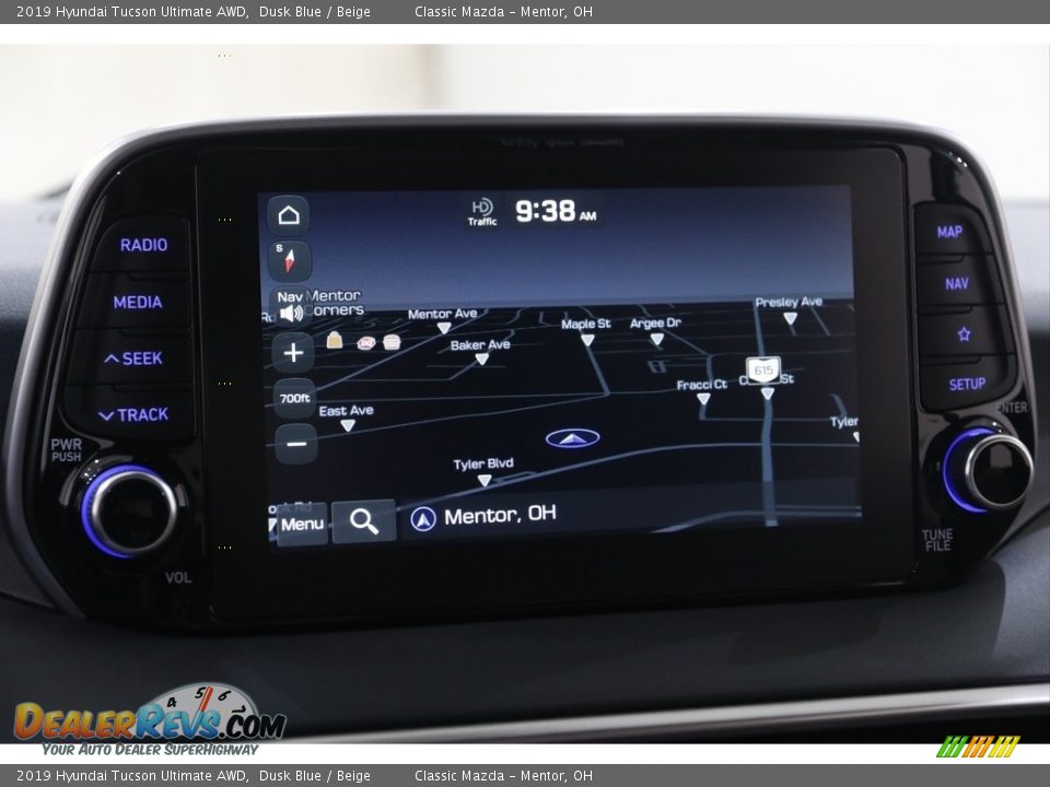 2019 Hyundai Tucson Ultimate AWD Dusk Blue / Beige Photo #10