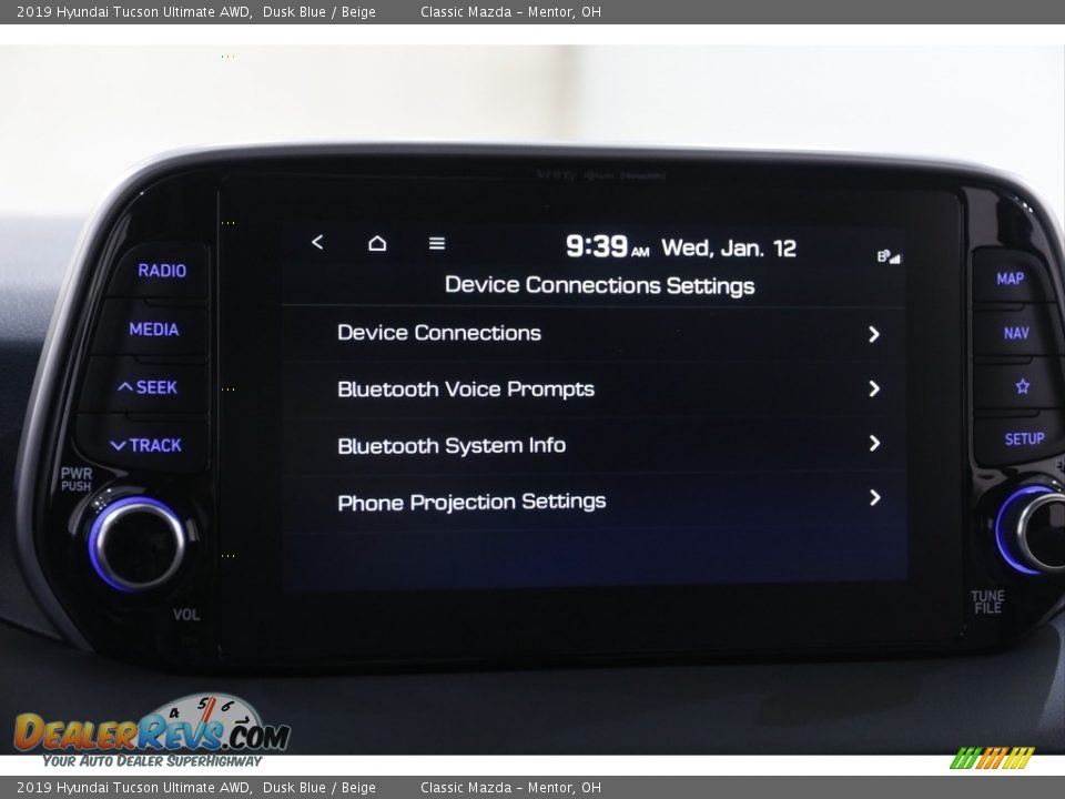 2019 Hyundai Tucson Ultimate AWD Dusk Blue / Beige Photo #11
