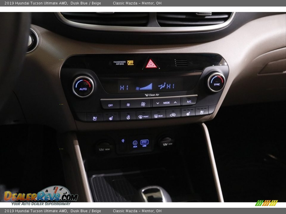 2019 Hyundai Tucson Ultimate AWD Dusk Blue / Beige Photo #12