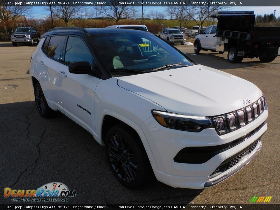 2022 Jeep Compass High Altitude 4x4 Bright White / Black Photo #3