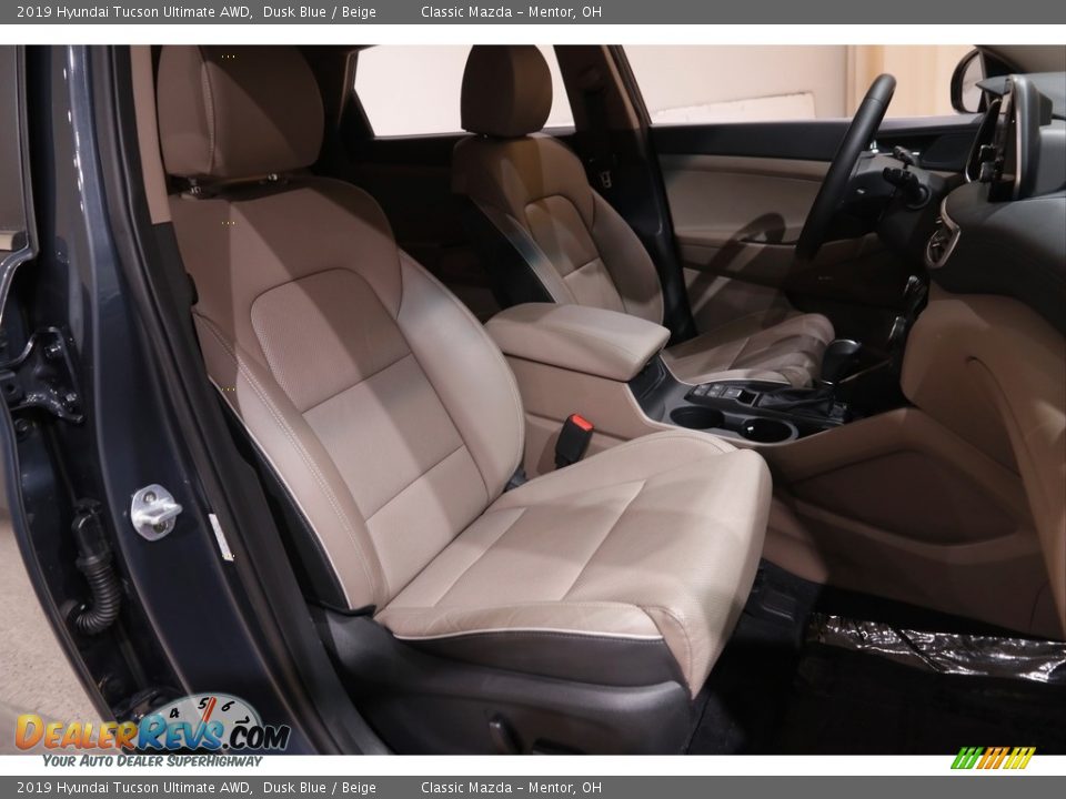 2019 Hyundai Tucson Ultimate AWD Dusk Blue / Beige Photo #14