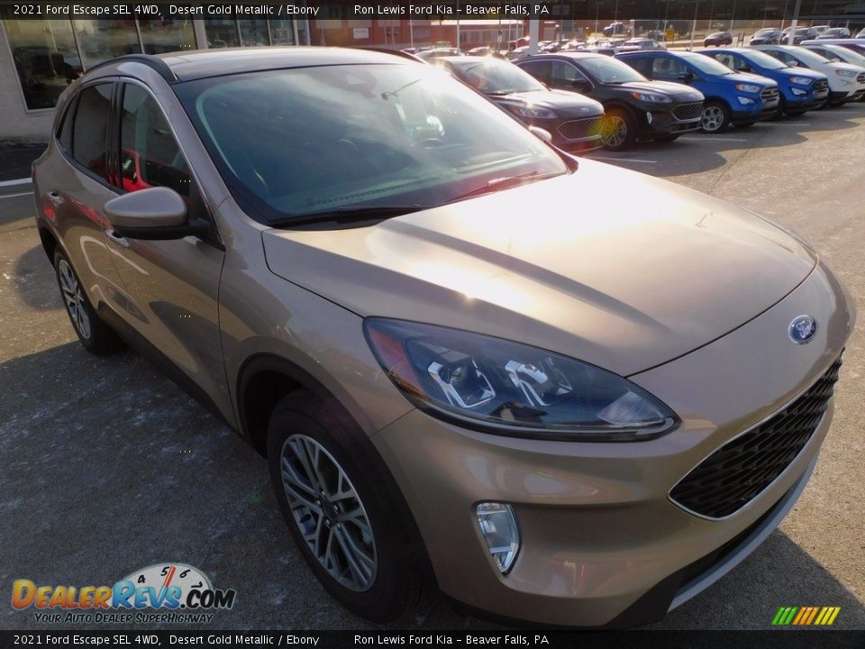 2021 Ford Escape SEL 4WD Desert Gold Metallic / Ebony Photo #9