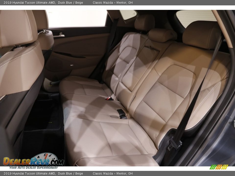 2019 Hyundai Tucson Ultimate AWD Dusk Blue / Beige Photo #16