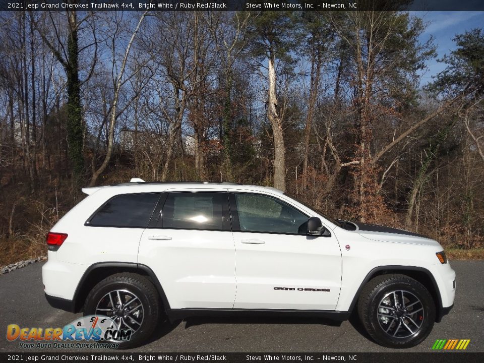 Bright White 2021 Jeep Grand Cherokee Trailhawk 4x4 Photo #5