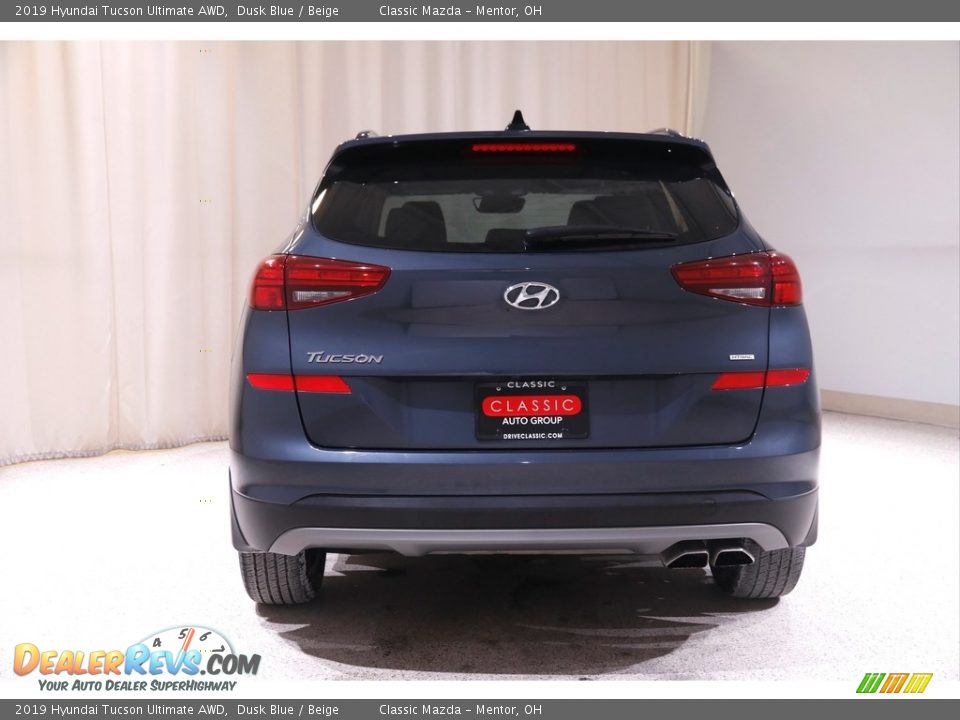 2019 Hyundai Tucson Ultimate AWD Dusk Blue / Beige Photo #17