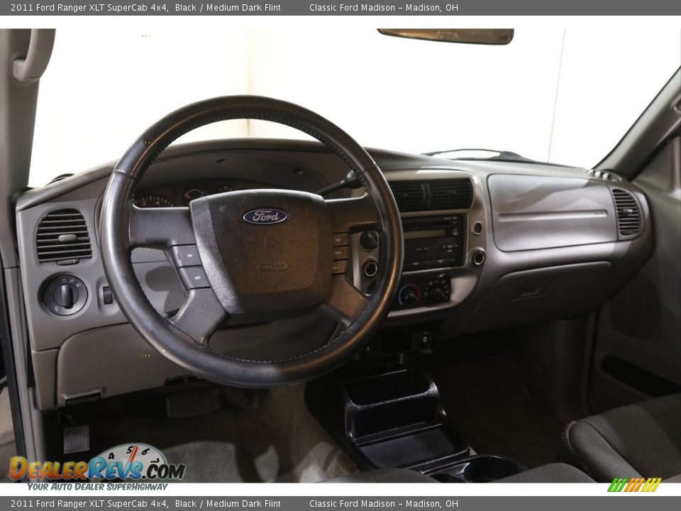 2011 Ford Ranger XLT SuperCab 4x4 Black / Medium Dark Flint Photo #6