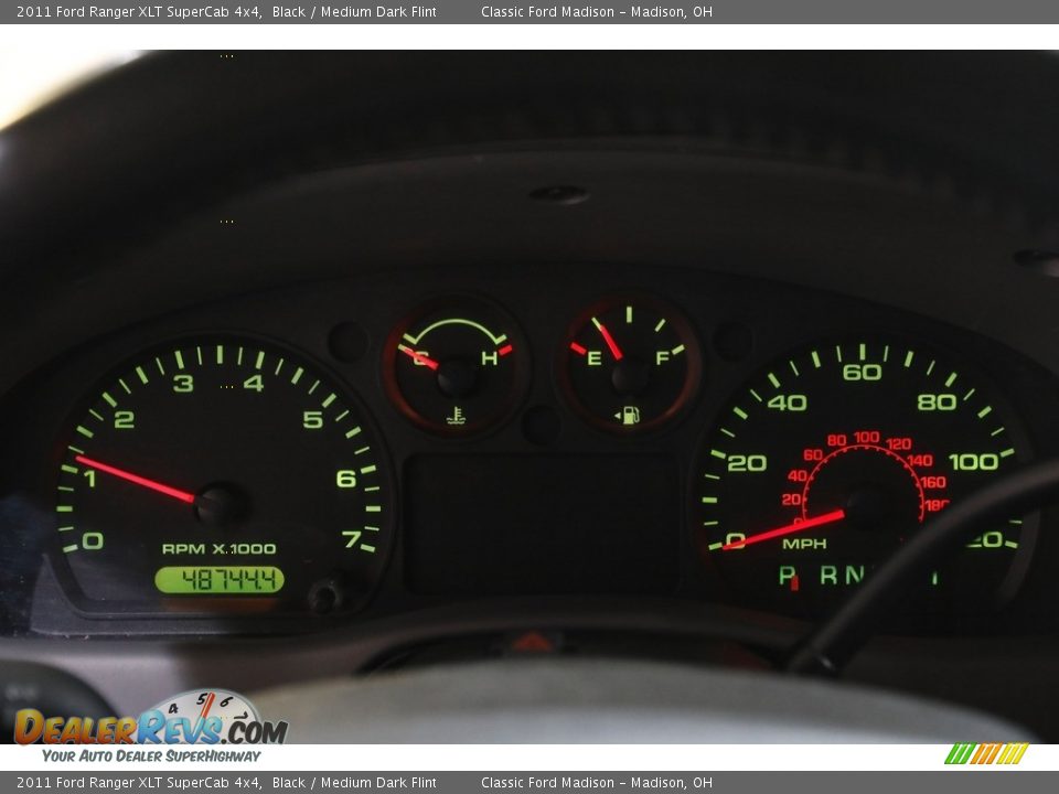 2011 Ford Ranger XLT SuperCab 4x4 Black / Medium Dark Flint Photo #8